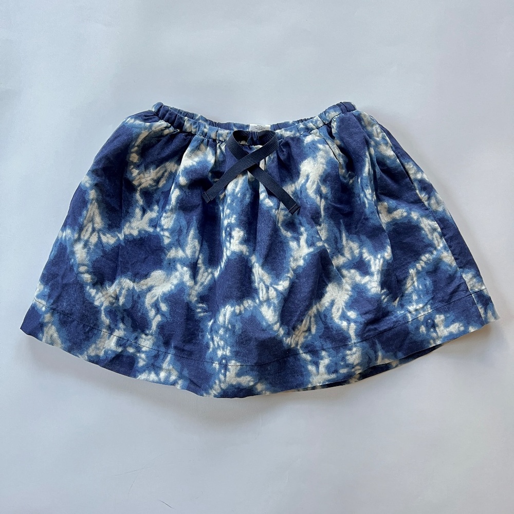 Crewcuts Elastic Waist "Ikat" Print Lined Skirt - Kids Size 6-7